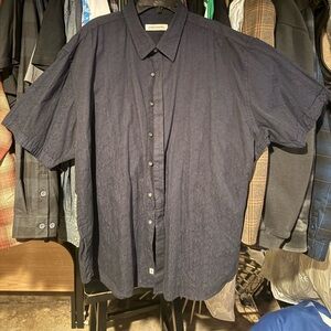 James Campbell Black Button Down Shirt XXL